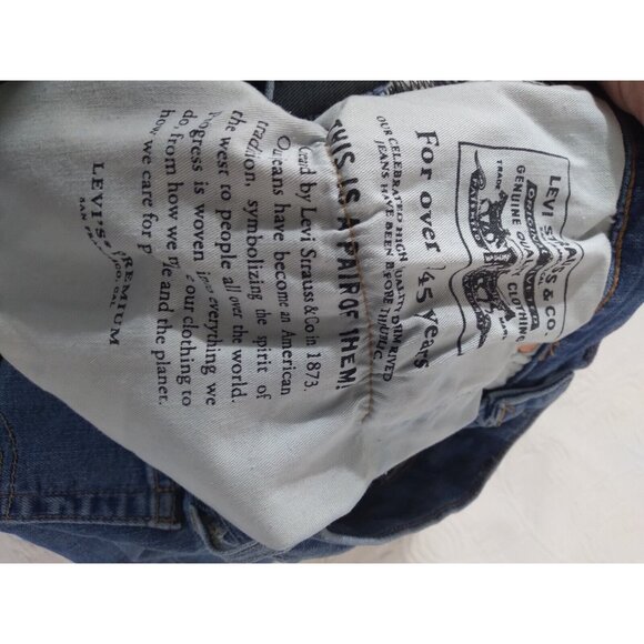 Levi Premium Big E Lot Skinny Taper Blue Jeans W 28 L30 mens - Picture 9 of 16